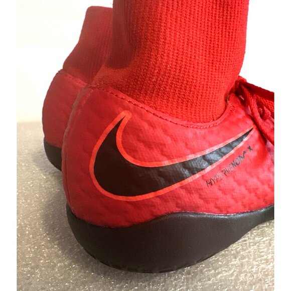 Nike Skin Hypervenom X Youth Turf Soccer Shoes Size 5Y Red / Black Excellent - Picture 6 of 15